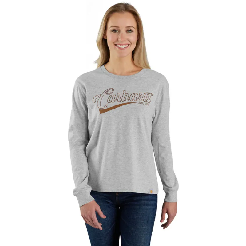 Long-Sleeve-Boho-Carhartt Women's TENCEL Loose Fit Graphic Long Sleeve T-Shirt