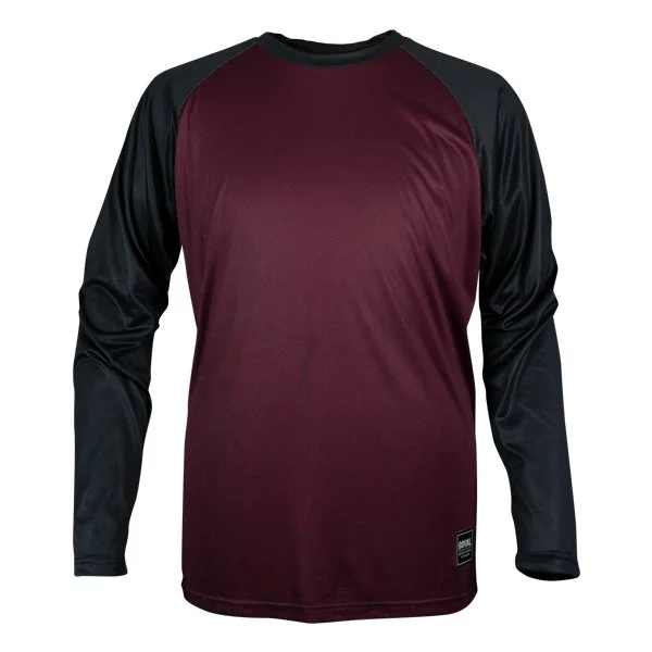 Long-Sleeve-Brown-Royal Heritage Long Sleeve Jersey - Plum Red-Black - 2019