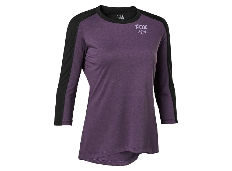 Long-Sleeve-Basketball-Fox Racing Ranger DR 3/4 Sleeve MTB Jersey - Womens - Purple