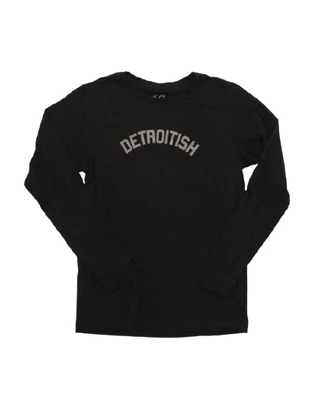 Long-Sleeve-Purple-Ink Detroit Detroitish Long Sleeve T-shirt - Black