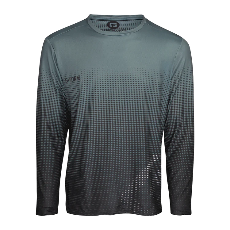 Long-Sleeve-Classic-G-Form Fade Long Sleeve MTB Jersey - Smoke