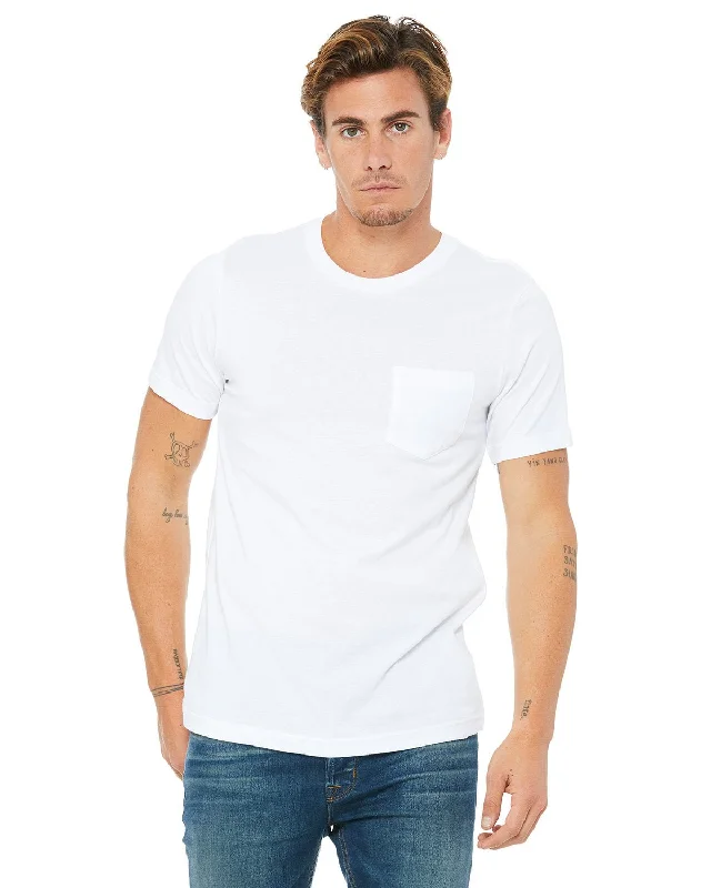 T-Shirt-Raglan-Bella + Canvas 3021 Men's Jersey Short-Sleeve Pocket T-Shirt