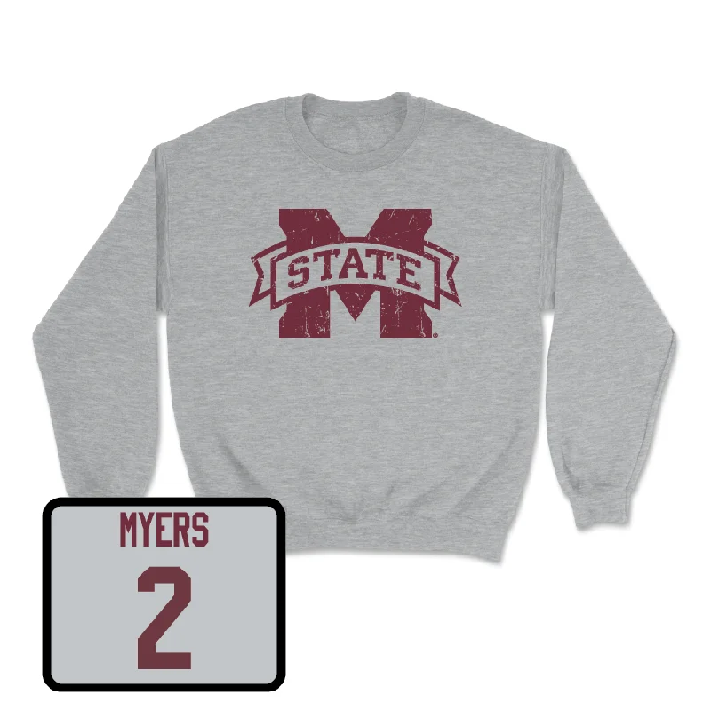 Long-Sleeve-Lightweight-Sport Grey Men's Basketball Classic Crew - Adrian Myers