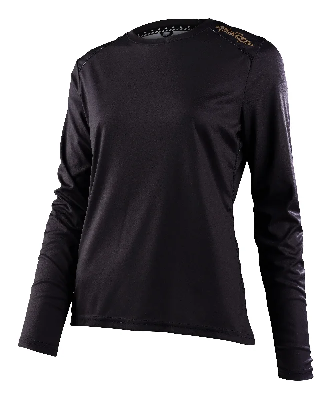 Long-Sleeve-Boho-Troy Lee Designs Lilium Long Sleeve MTB Jersey - Womens - Black - 2023