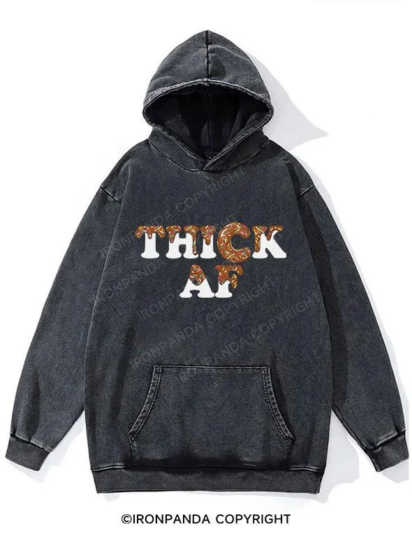 Hoodie-Longline-Thick Af Washed Gym Hoodie