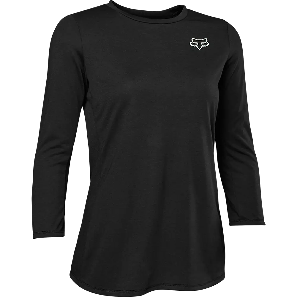 Long-Sleeve-Flex-Fox Racing Ranger Dri Release 3/4 Sleeve MTB Jersey - Womens - Black