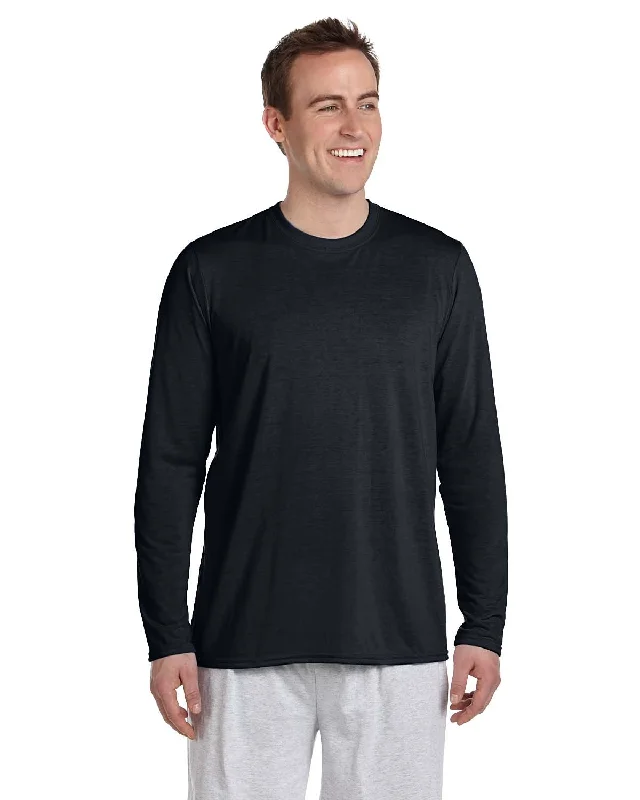 T-Shirt-Short-Sleeve-Gildan G424 Adult Performance Adult 5 oz. Long-Sleeve T-Shirt