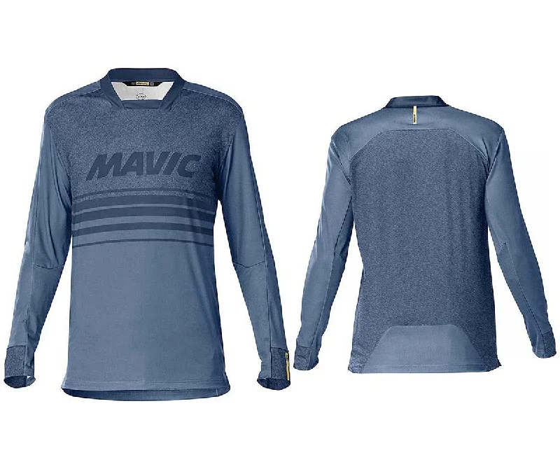 Long-Sleeve-Moisture-Wicking-Mavic Deemax Sam Hill II Long Sleeve MTB Jersey - Blue