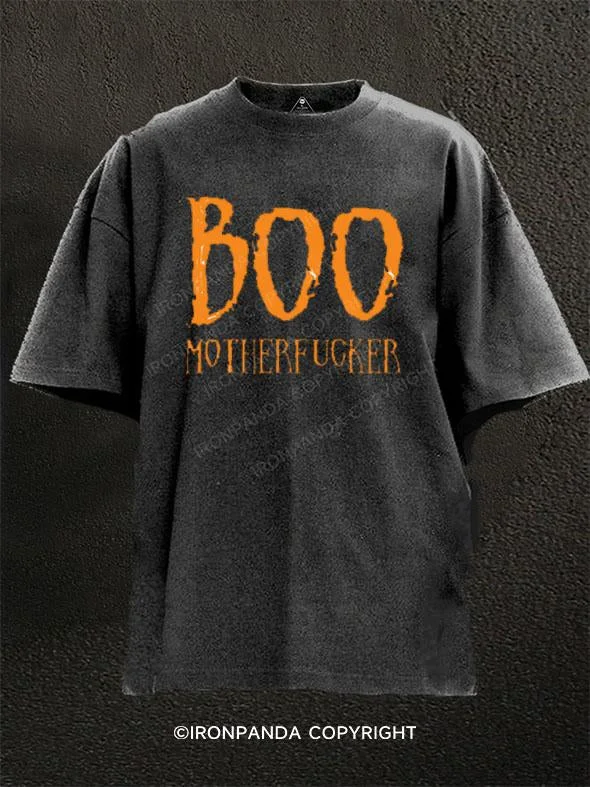 T-Shirt-Movie-Theme-Boo Motherfucker Washed Gym Shirt