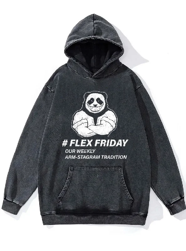 Hoodie-Premium-flex friday ironpanda Washed Gym Hoodie