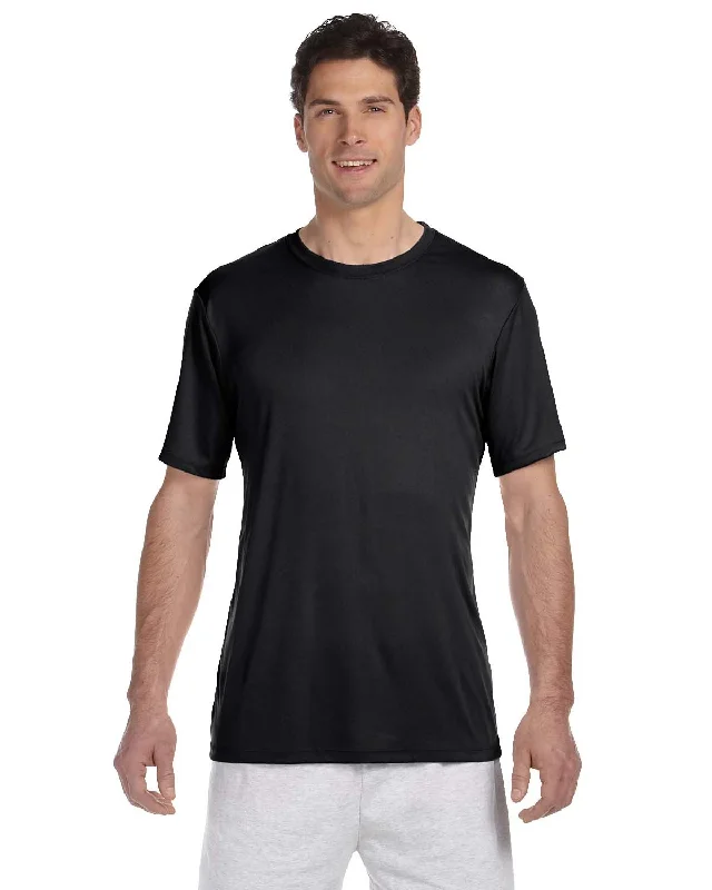 T-Shirt-Henley-Hanes 4820 Adult Cool DRI with FreshIQ T-Shirt