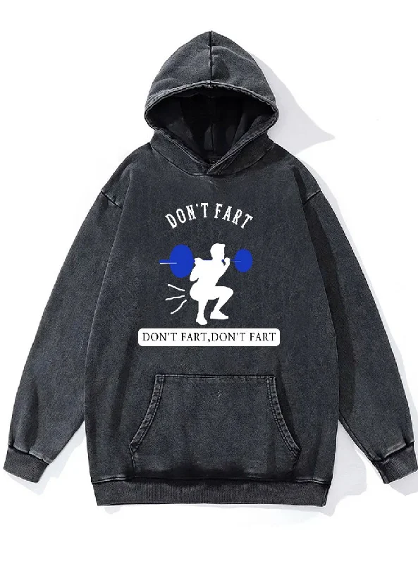 Hoodie-Techwear-DON'T FART Washed Gym Hoodie