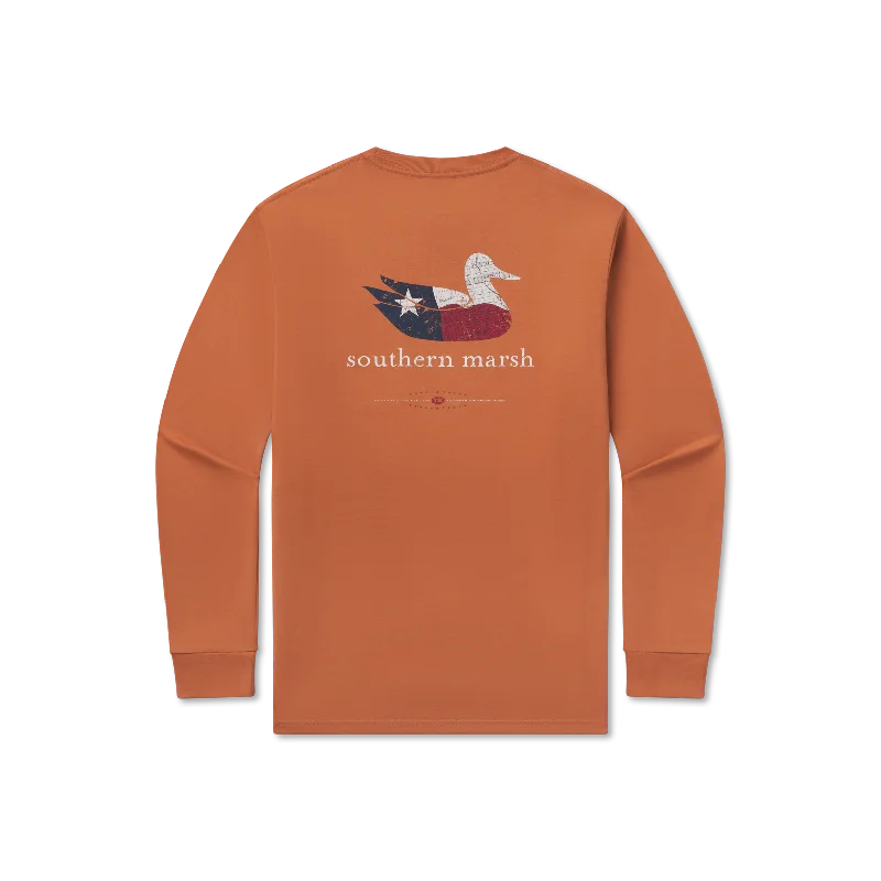 Long-Sleeve-Casual-Authentic Heritage Tee - Texas - Long Sleeve