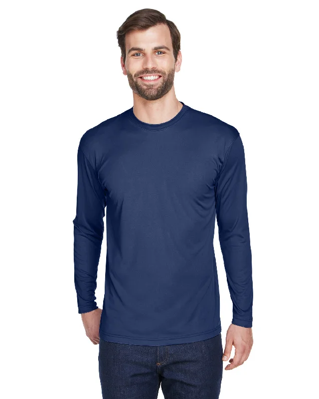 T-Shirt-Thermal-UltraClub 8422 Adult Cool & Dry Sport Long-Sleeve Performance Interlock T-Shirt