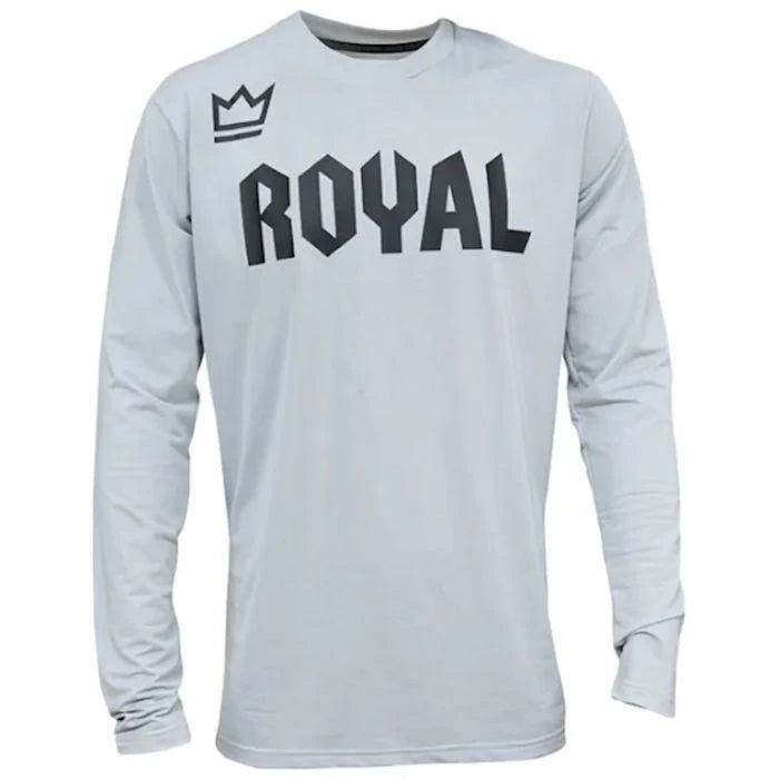 Long-Sleeve-Yellow-Royal Race Jersey - Gray