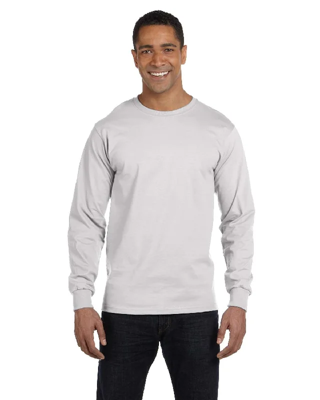 T-Shirt-Affordable-Hanes 5186 Adult Long-Sleeve Beefy-T