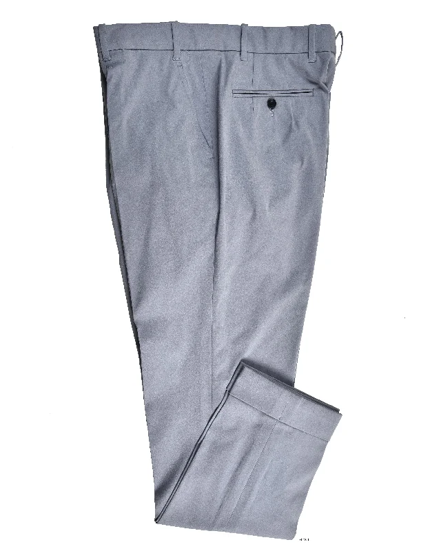 Pants-Grey-Light Grey Cotton Satin