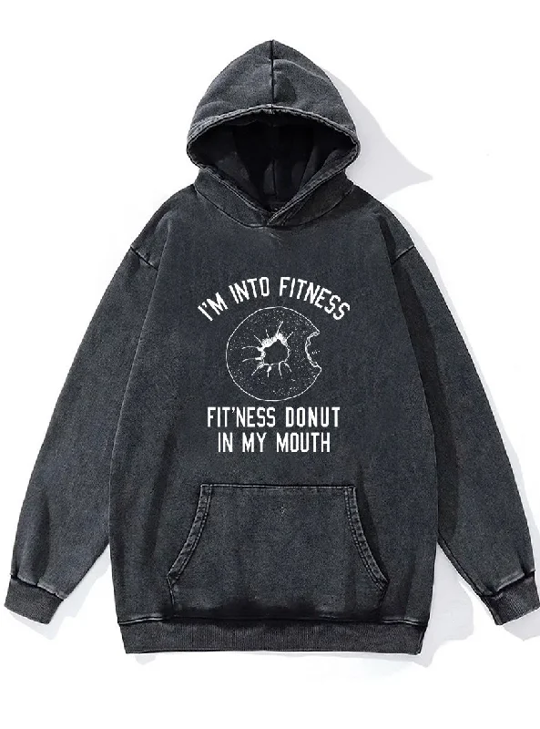 Hoodie-Family-Matching-I'M INTO FITNESS Washed Gym Hoodie