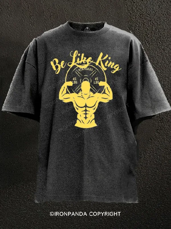 T-Shirt-Short-Sleeve-Gym BeLikeKing Washed Gym Shirt