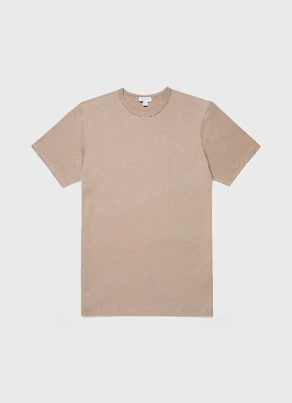 T-Shirt-Washable-Men's Classic T-shirt in Sandstone