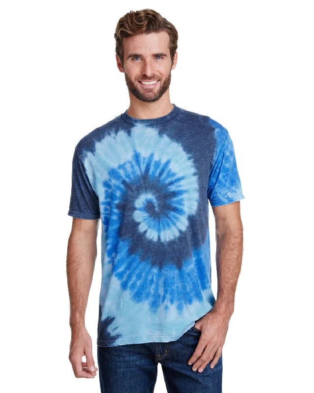 T-Shirt-Moisture-Wicking-Tie-Dye CD1090 Adult Burnout Festival T-Shirt