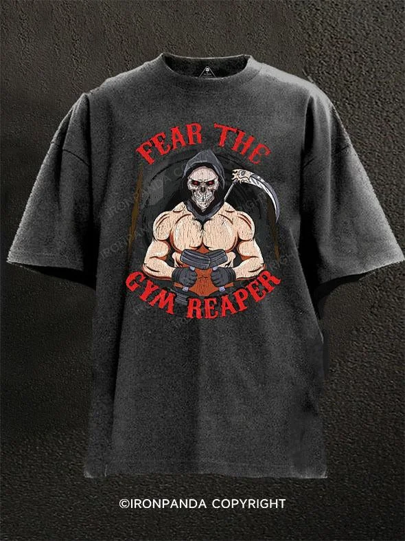 T-Shirt-Music-Band-Fear The Gym Reaper Washed Gym Shirt