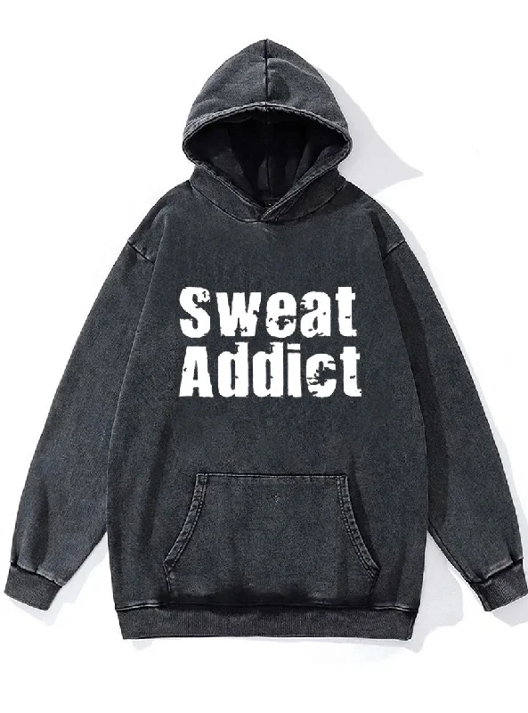 Hoodie-Beige-sweat addict Washed Gym Hoodie