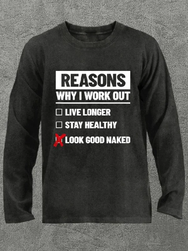 Long-Sleeve-Windproof-reasons why I workout Washed Gym Long Sleeve Shirt