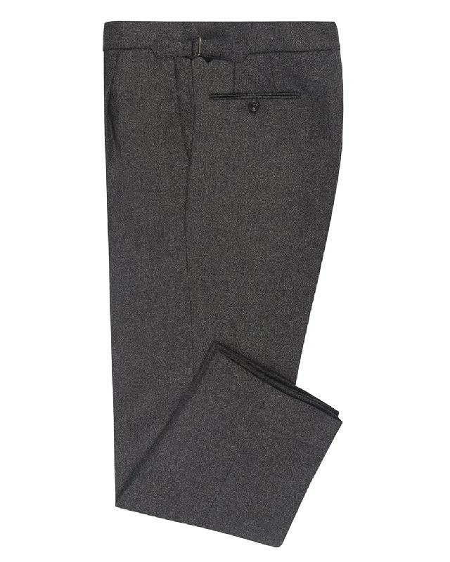 Pants-Training-EThomas Wool Cashmere: Dark Grey Merino