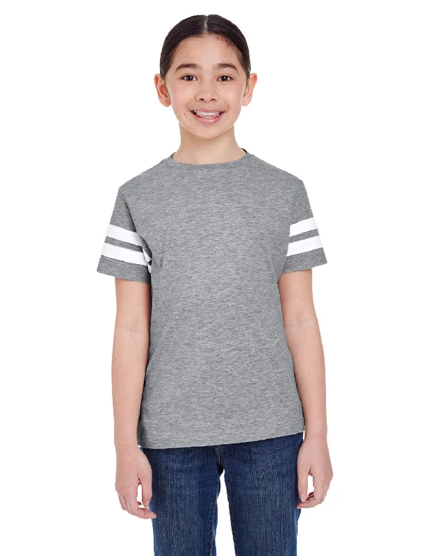 T-Shirt-Vegan-LAT 6137 Youth Football Fine Jersey T-Shirt