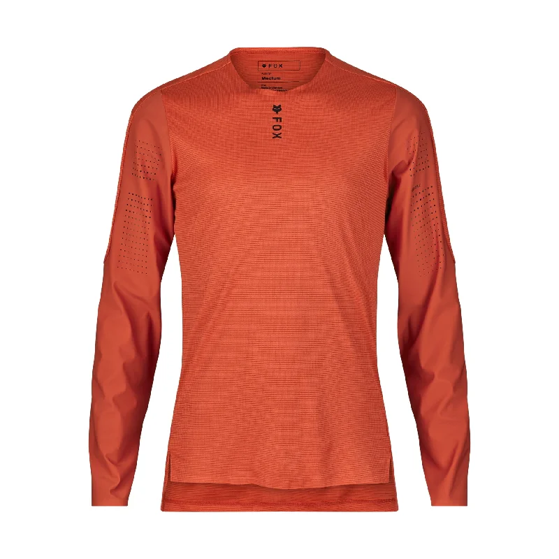 Long-Sleeve-Polka-Dot-Fox Racing Flexair Pro Long Sleeve MTB Jersey - Atomic Orange