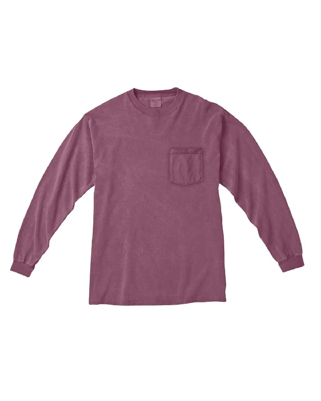 T-Shirt-Wicking-Comfort Colors C4410 Adult Heavyweight RSLong-Sleeve Pocket T-Shirt