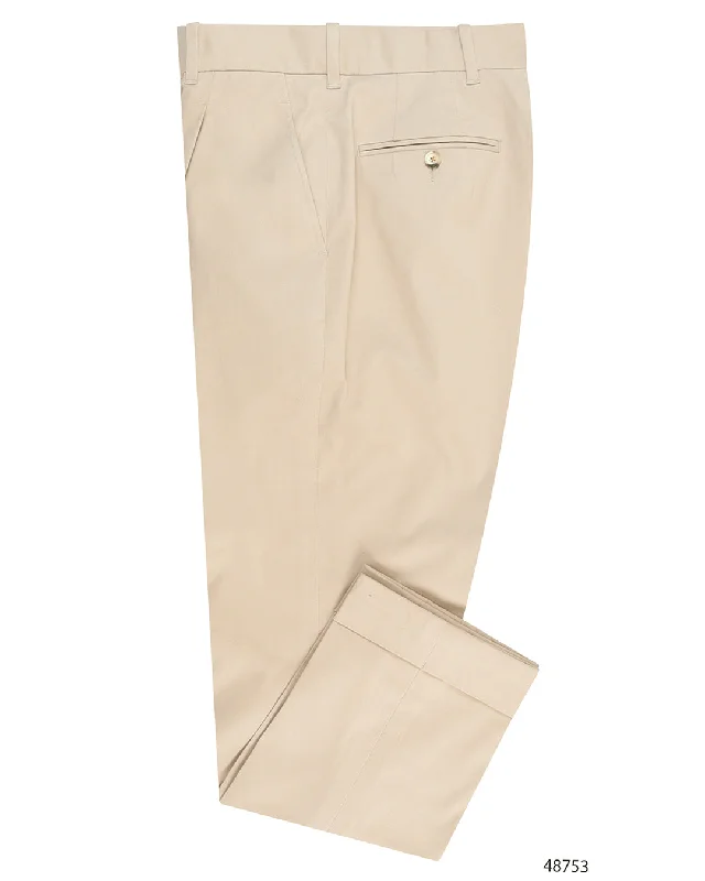 Pants-Windproof-Cotton: Ivory Summer Twill