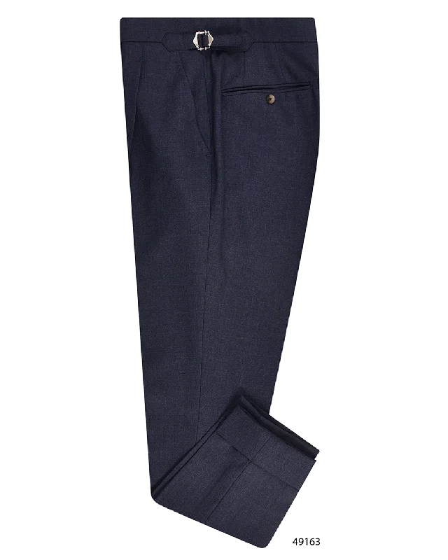 Pants-Track-VBC - 4 Ply Tropical Wool: Dark Indigo Dress Pant