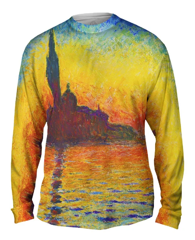 Long-Sleeve-Turtleneck-Claude Monet - "Venice Twilight"