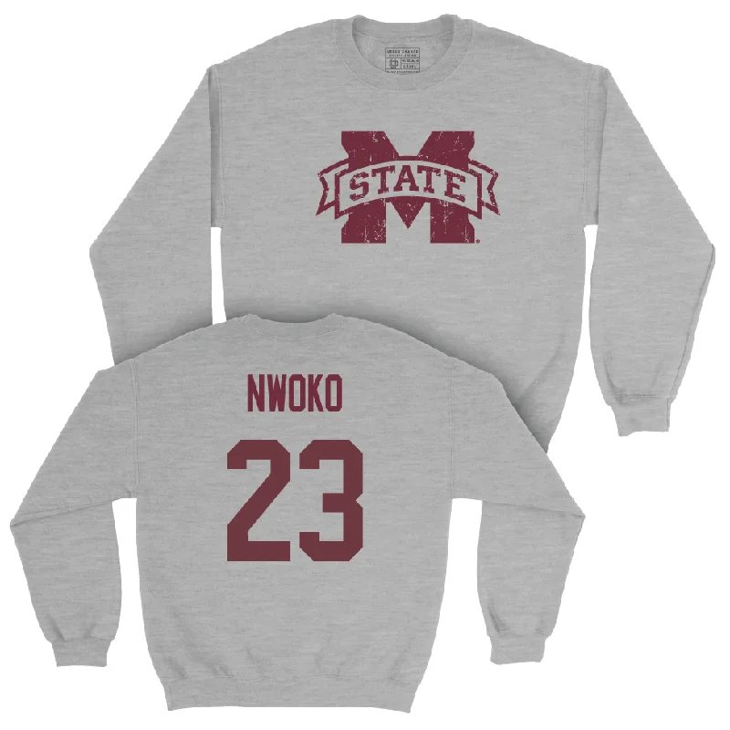 Long-Sleeve-Classic-Sport Grey Men's Basketball Classic Crew  - Michael Nwoko