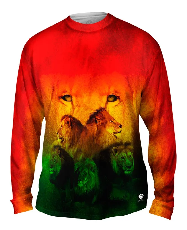 Long-Sleeve-Casual-Rasta Lion Pack