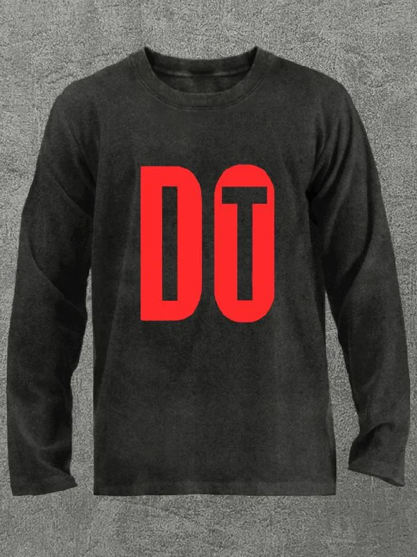 Long-Sleeve-College-do it Washed Gym Long Sleeve Shirt