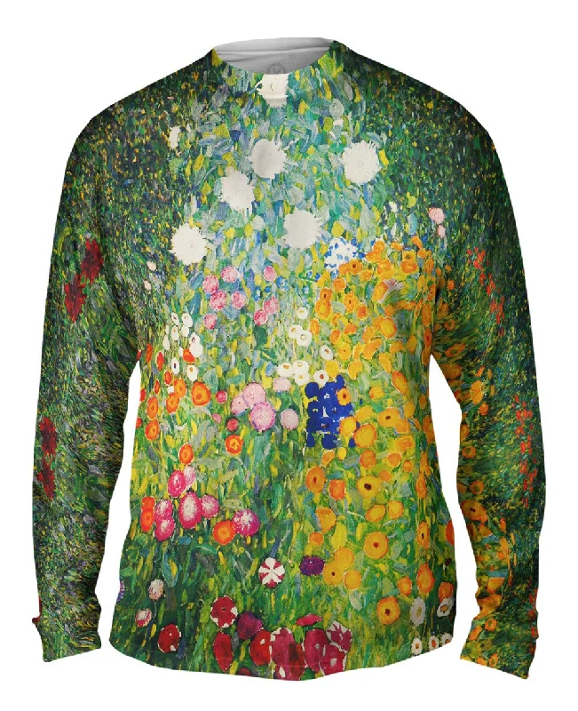 Long-Sleeve-Cozy-Gustav Klimt -"Flower Garden " (1907)