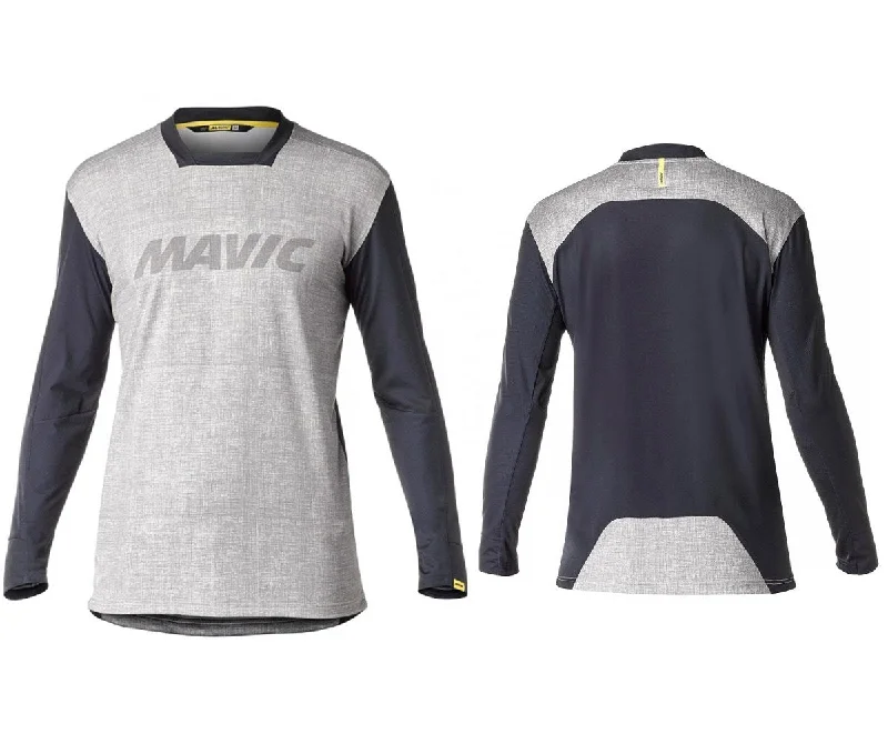 Long-Sleeve-Stretch-Mavic Deemax Pro Long Sleeve MTB Jersey - Moon Mist-Black