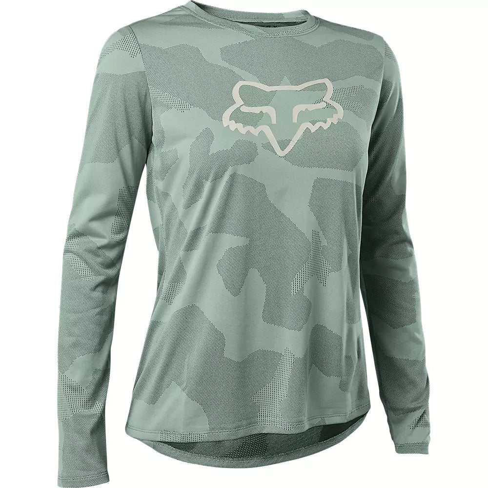 Long-Sleeve-School-Fox Racing Ranger Tru Dri Long Sleeve MTB Jersey - Womens - Eucalyptus