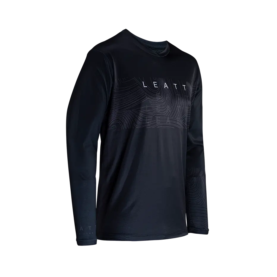 Long-Sleeve-Recycled-Leatt Gravity 3.0 Long Sleeve MTB Jersey - Black - 2024