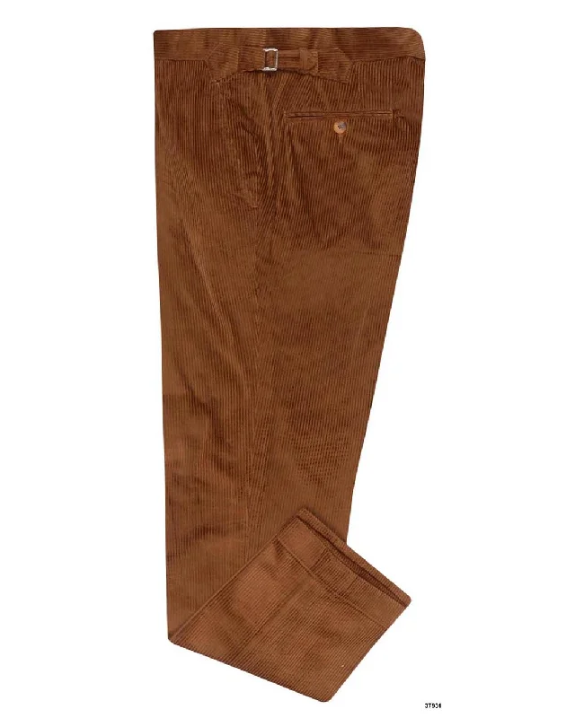 Pants-Warm-Modrone: Tobacco Brown Corduroy