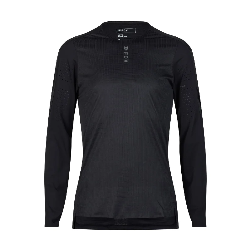 Long-Sleeve-Checked-Fox Racing Flexair Pro Long Sleeve MTB Jersey - Black - 2024