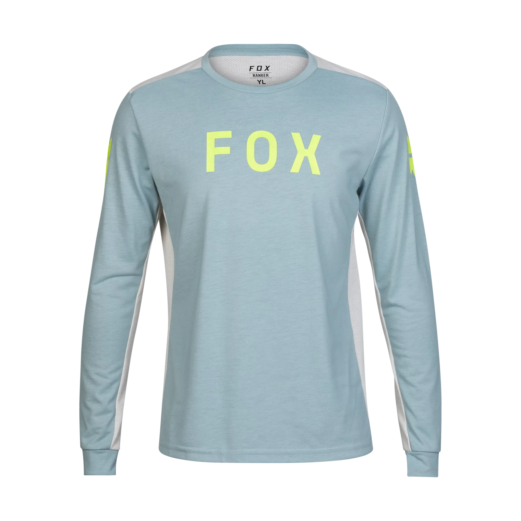 Long-Sleeve-Workwear-Fox Racing Ranger Long Sleeve MTB Jersey - Aviation - Youth - Gunmetal