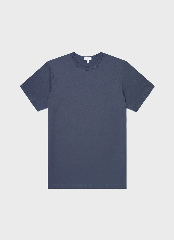 T-Shirt-Regular-Fit-Men's Classic T-shirt in Slate Blue