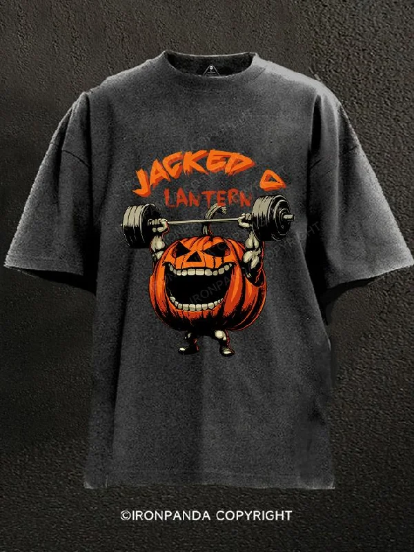 T-Shirt-Classic-JACKED O LANTERN Washed Gym Shirt